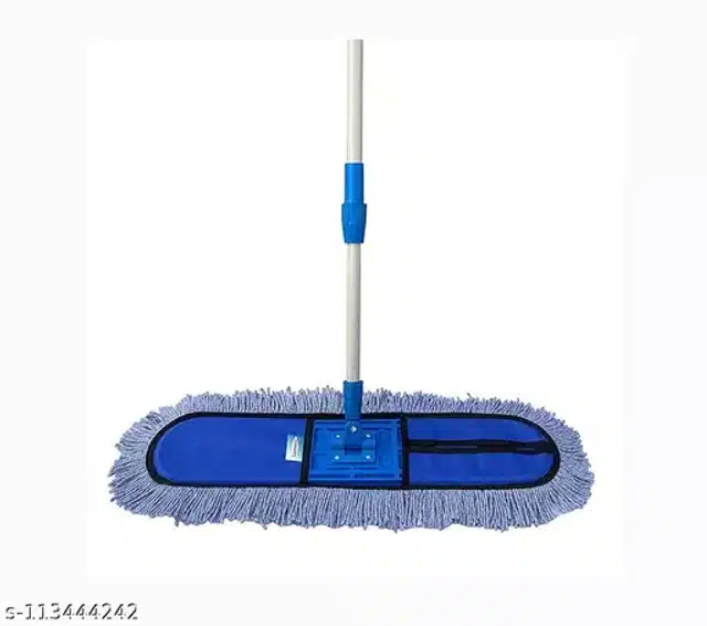 Cotton Pad Floor Mop (Blue)
