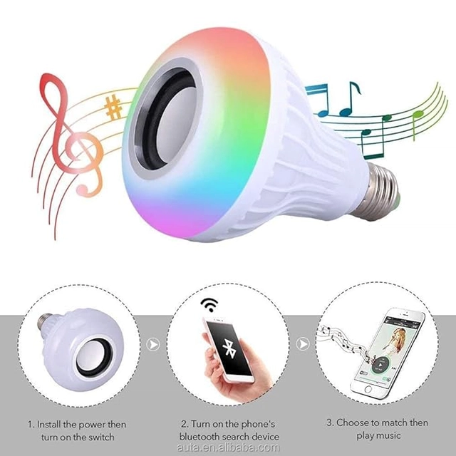 IMMUTABLE Smart LED Music Bulb (Pack of 1)