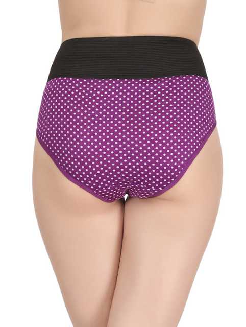 Women Cotton Silk Hipster Panties Combo (Purple, XL) (A-5)