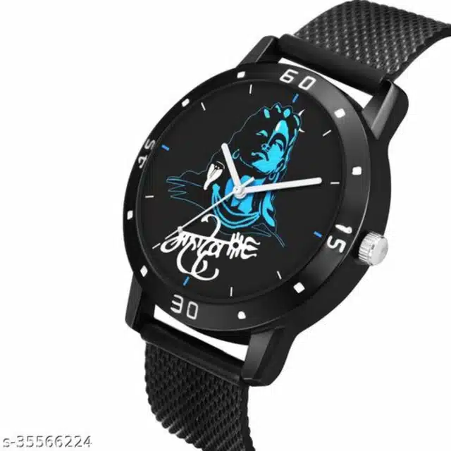 Stylish Analog Watch for Men (Black) (SN-1)