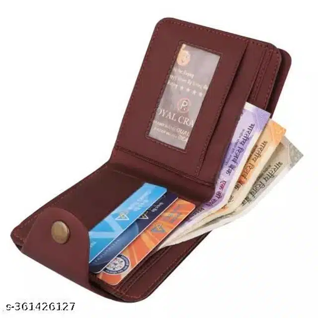 Leather Wallet for Men (Maroon)