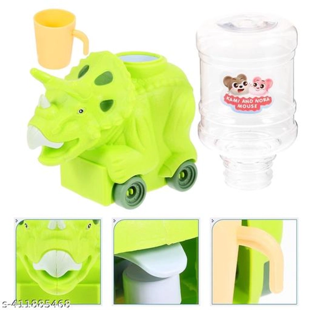 Dinosaur Water Dispenser Early Development Toy for Kids (Green, 200 ml)