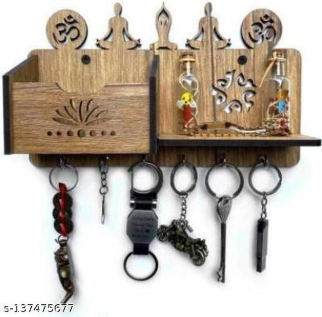 Wooden Key Holder (Beige)