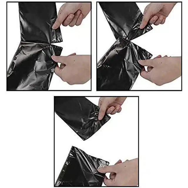 Biodegradable Garbage Bags (Pack of 2, Black)