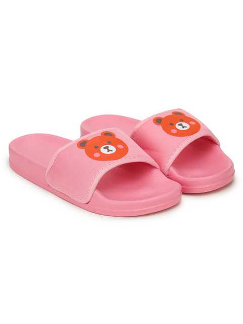 Footox Casual Women Slippers And Flipflops (Pink, 6) (FF-31)