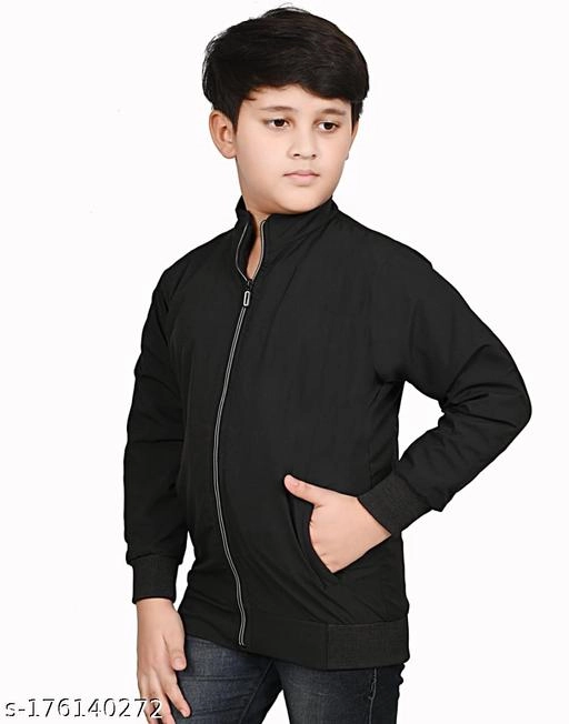 Jacket for Boys (Black, 3-4 Years)