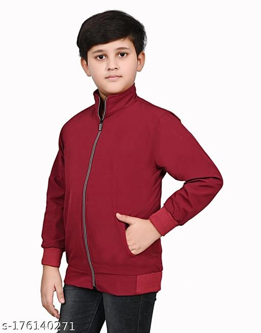 Jacket for Boys (Maroon, 3-4 Years)