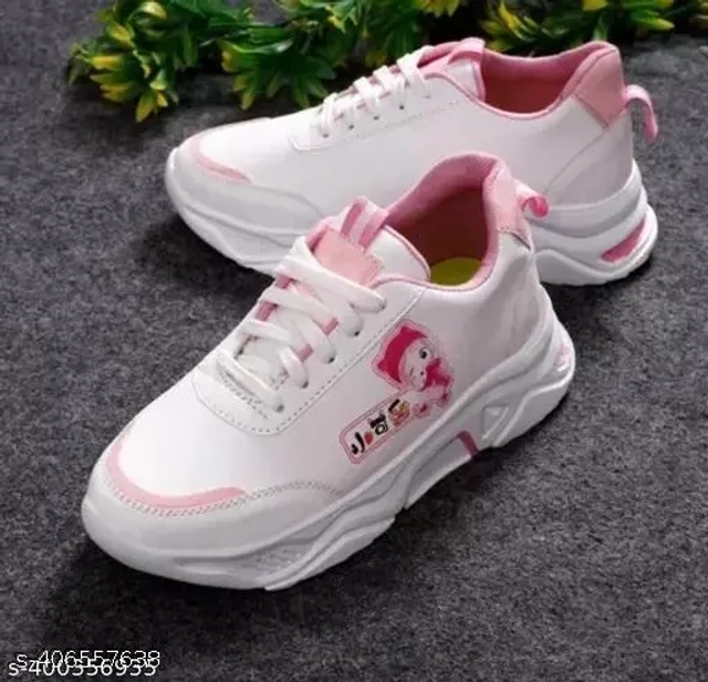 Sneakers for Women (White & Pink)