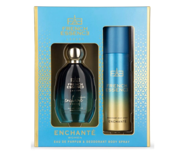 French Essence Luxury Enchante Perfume (60 ml) with deodorant (150 ml) for Women (Set of 2)