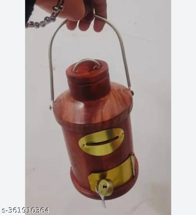 Wooden Money Bank (Brown)