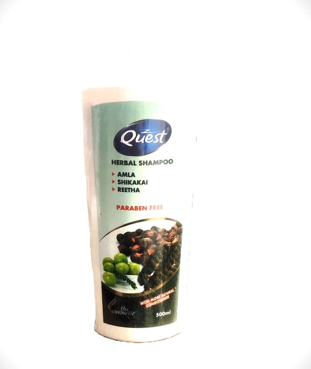 Quest Amla Shikakai Reetha Herbal Shampoo (500 ml)