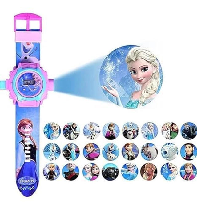 Barbie Digital Watch with 24 Image Projection (Multicolor)