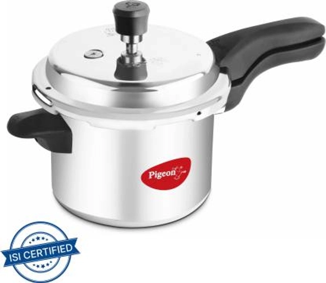 PIGEON Deluxe Aluminium Outer Lid Pressure Cooker (3 Ltr ,Pack of 1)