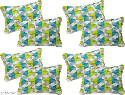 Cotton Pillow Covers (Multicolor, 17x27 inches) (Pack of 8)