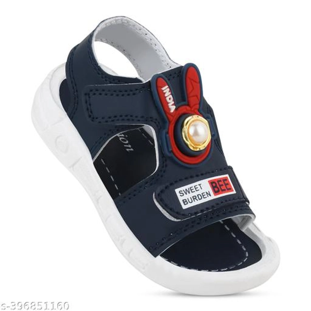 Sandals for Kids (Navy Blue & White, 6-9 Months)