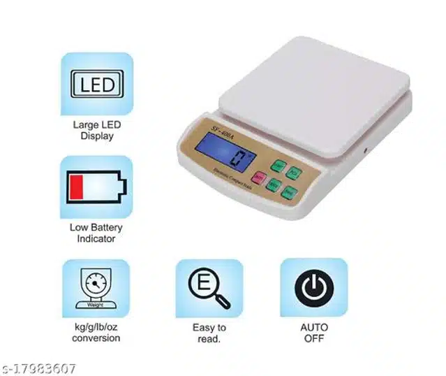 Kitchen Digital Weighing Scale (White)