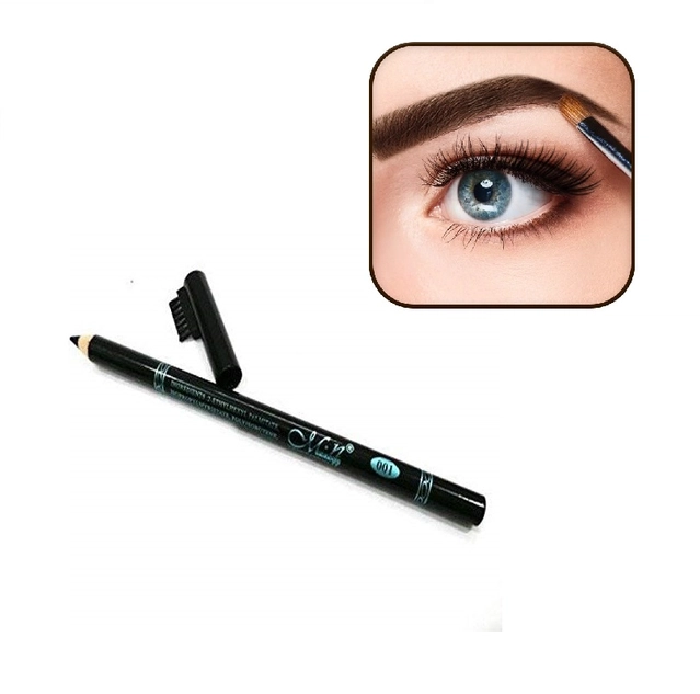 MN Perfect Waterproof Eyebrow Pencil (Black, Pack of 2)