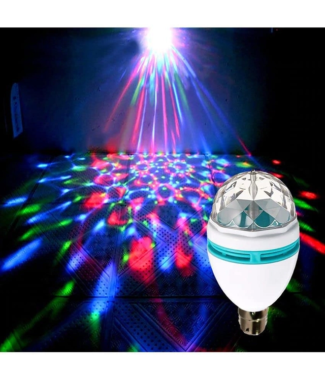 IMMUTABLE Rotatable LED Crystal Disco Bulb (Multicolor)