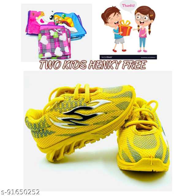 RDP Cool Kids Hulk Sports Shoes For Boys And Girls (Yellow, 2-2.5 Year) (R-104)