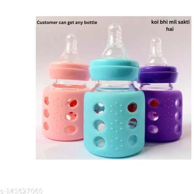 Plastic Milk Bottle for Baby (Purple, 60 ml)