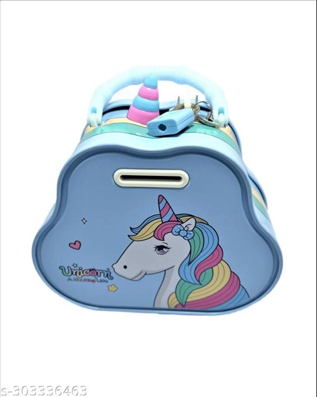 Unicorn Piggy Bank for Kids (Multicolor)