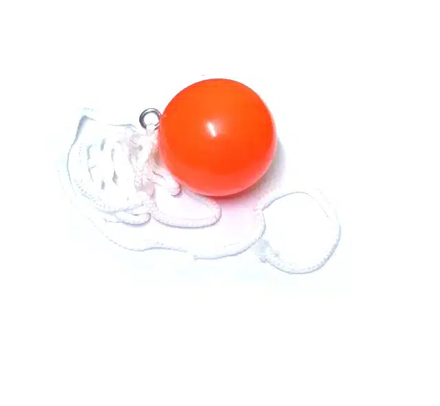 Cricket Practice Synthetic Hanging Ball (Orange)