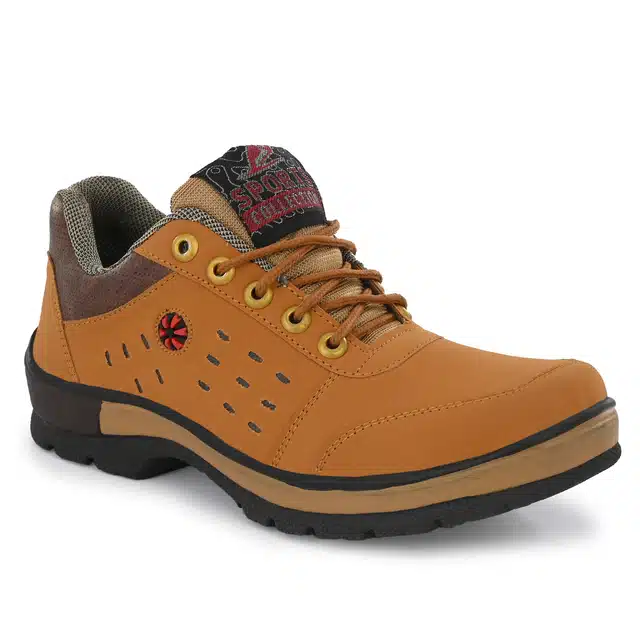 Men's Lace Up Casual Boots (Brown, 6) (JF-16)