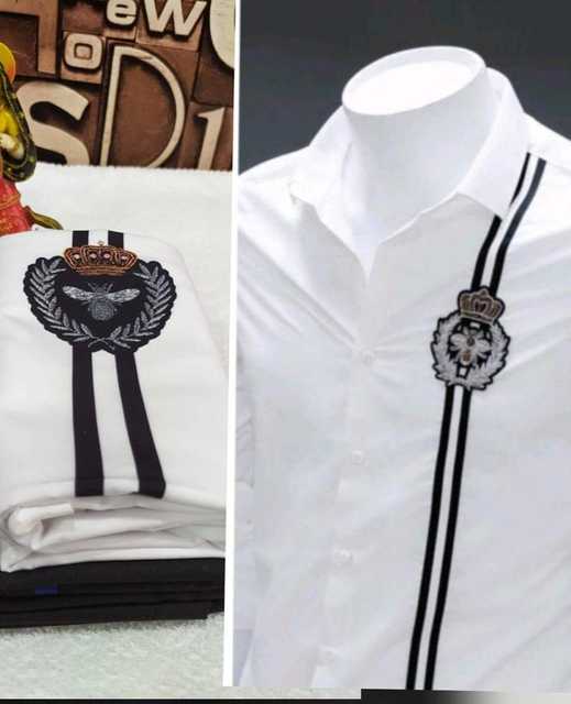 Designer Men's Premium Polycotton Casual Half Sleeve Shirt (Multicolor, M) (B-4)