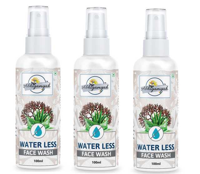 Waterless Face Wash For Brighter & Fresher Look For Men & Women (100 ml, Pack Of 3) (Ab-00582)