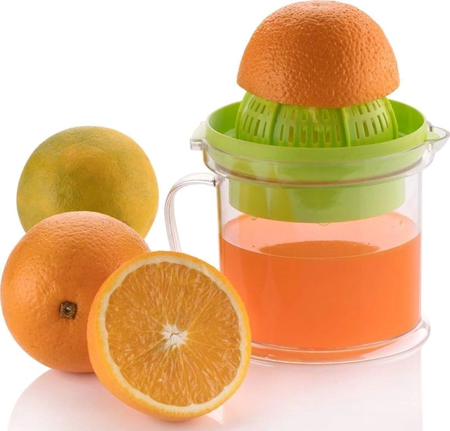 Plastic Manual Juicer (Multicolor, 350 ml)