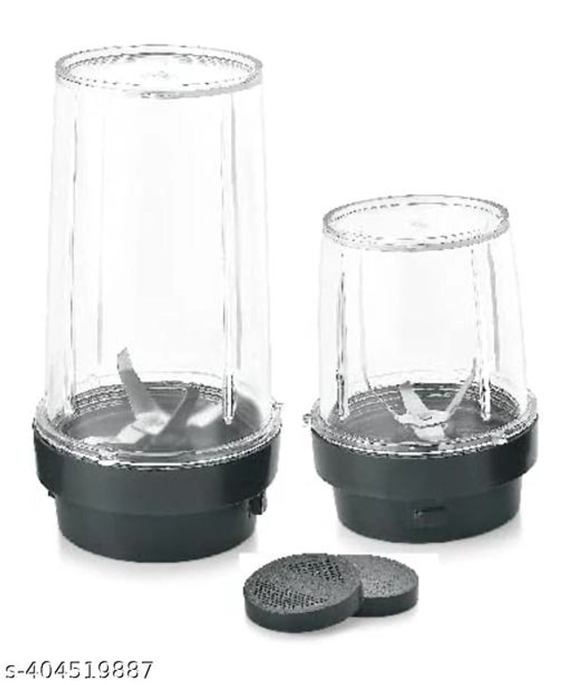 Plastic Jar for Mixer (Black, Set of 2)