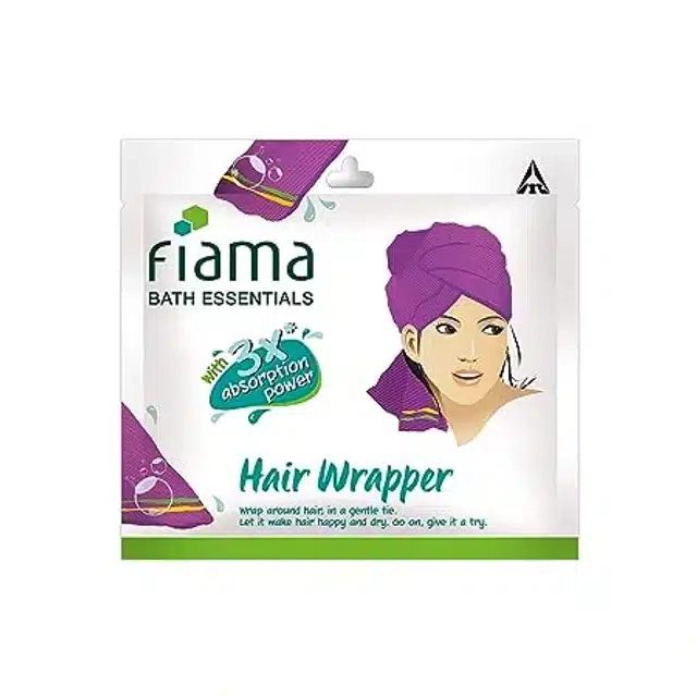 Fiama Shower Gel Lemongrass & Jojoba Body Wash 500 ml + Free Fiama Bath Essential Hair Wrap Purple - 1 Pc