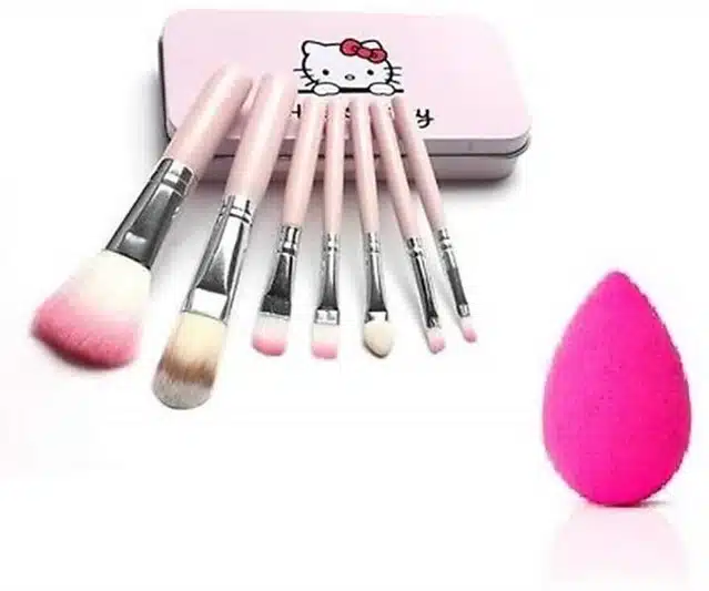 High Quality Makeup Brushes with Blender (Set of 2)