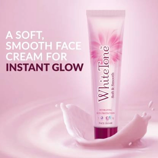 White Tone Face Cream, Sun Protection For Soft & Smooth Skin , 30G