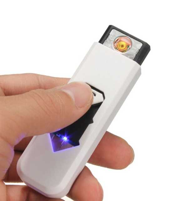 K Kudos Usb Cigarette Lighter Windproof Rechargeable Flameless Lighter (Assorted) (Kk-16)