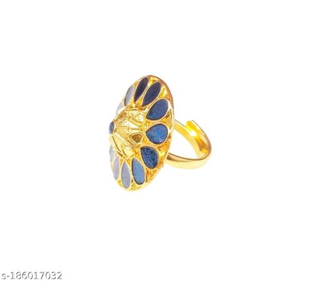 Brass Ring for Women (Multicolor)