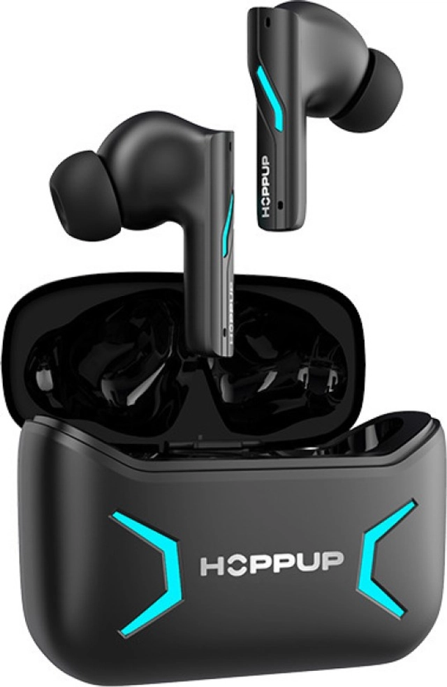 HOPPUP Predator Xo1 Earbuds with 50H Playtime,13MM Drivers,40MS Low Latency,ENC Bluetooth Gaming  (Black, Pack of 1)