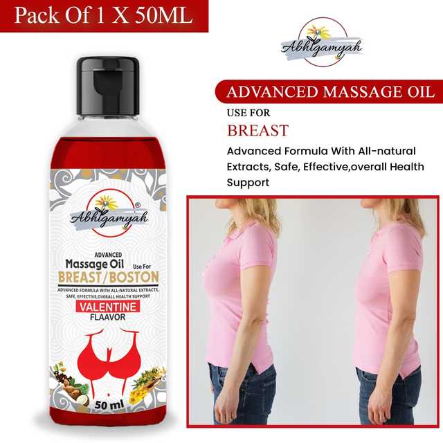 Abhigamyah Breast Massage Oil Helps In growth, Firming & Tightening (50 ml, Pack Of 1) (A-401)