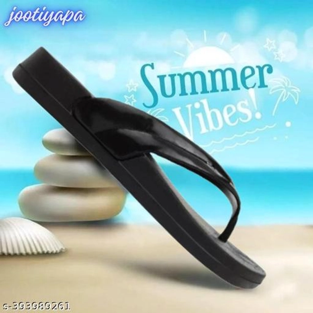 Flipflops for Women (Black, 5)