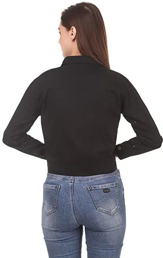 Full Sleeves Jacket for Women (Black, XL) (RK-101)