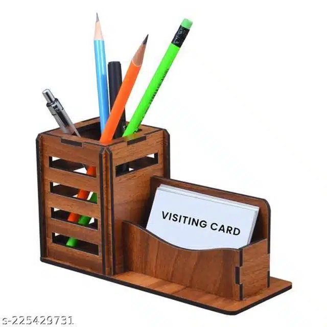 Wooden Pencil Holder (Brown)