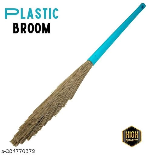 Plastic Floor Cleaning Broom (Multicolor)