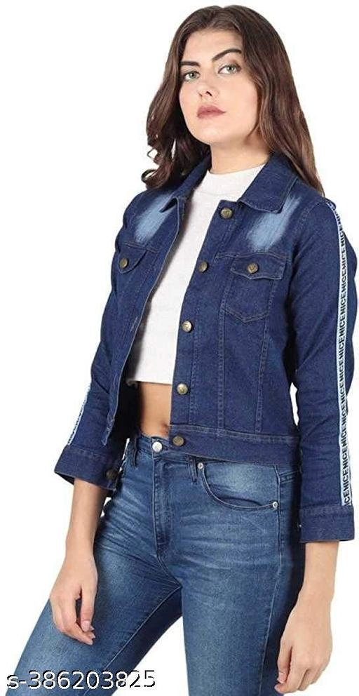 Denim Jacket for Women (Blue, S)