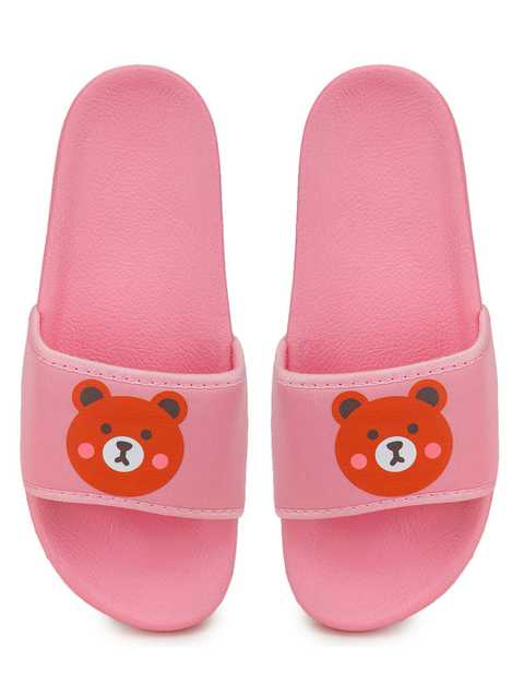 Footox Casual Women Slippers And Flipflops (Pink, 6) (FF-31)