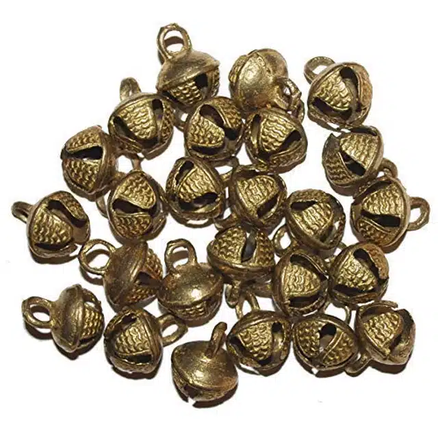 Metal Ghungroo Bells (Brass, Pack of 50)