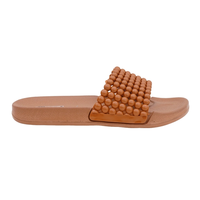 Flip-Flops for Women (Tan, 5)