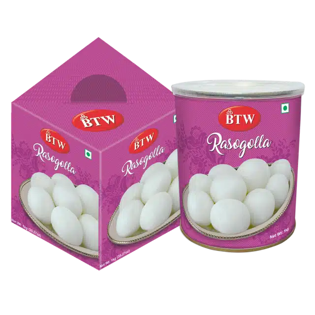 BTW Rasgulla 1 kg Tin