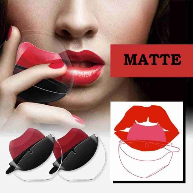 Apple Shape Matte Finish Lipsticks (Red & Maroon, Pack of 2)