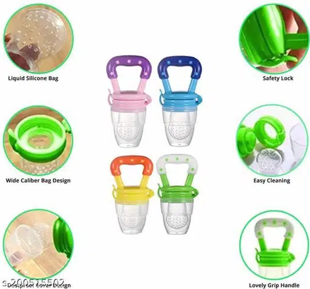 Silicone Nibbler For Infants (Multicolor, Pack Of 1)