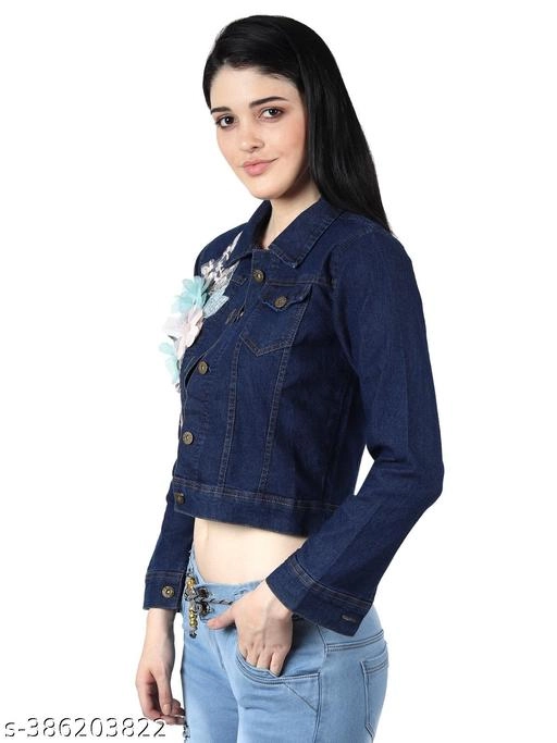 Denim Jacket for Women (Blue, S)